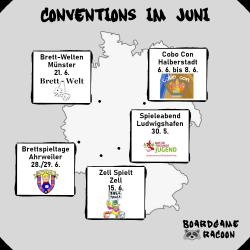 Alle Juni Termine von Boardgame Racoon